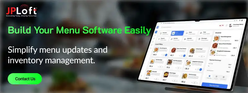 Build Your Menu Software Easily